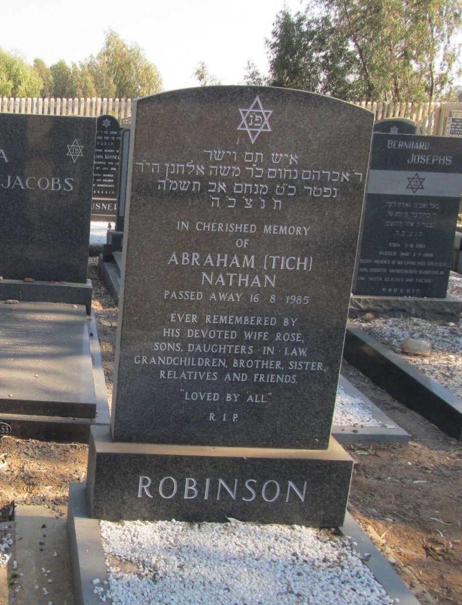 ROBINSON Abraham Nathan -1985