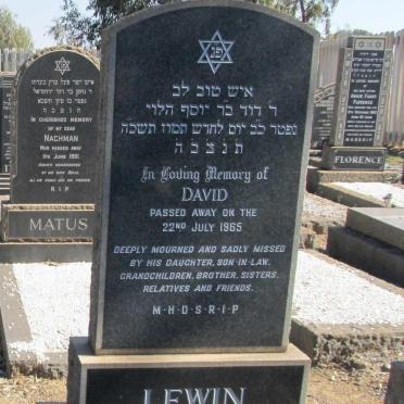 LEWIN David -1965