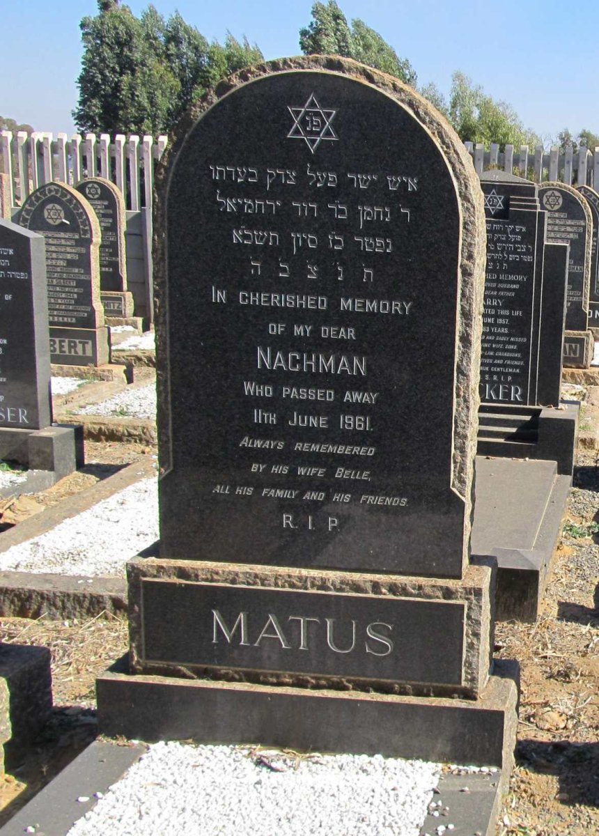 MATUS Nachman -1961