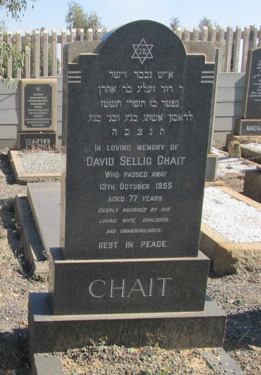 CHAIT David Sellig -1955