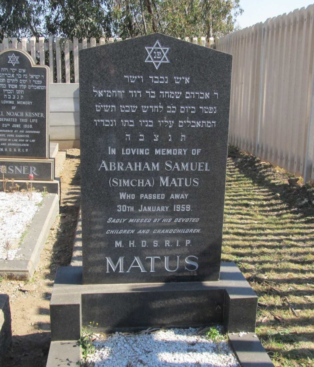 MATUS Abraham Samuel -1959