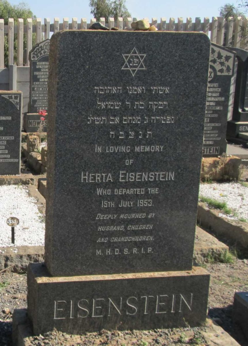 EISENSTEIN Herta -1953