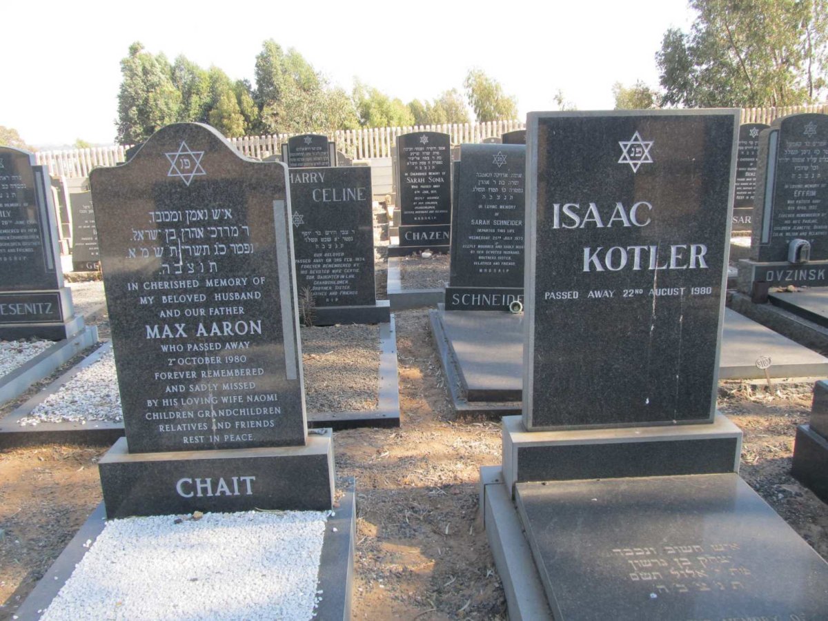 CHAIT Max Aaron -1980 :: KOTLER Isaac -1980