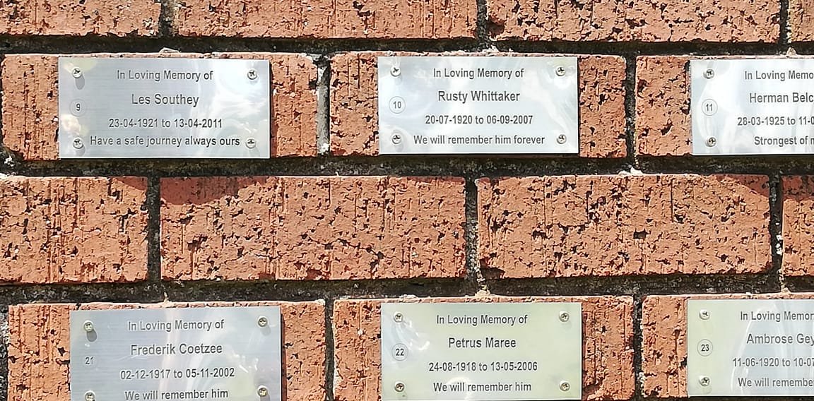 SOUTHEY Les 1921-2011 :: WHITTAKER Rusty 1920-2007 :: COETZEE Frederik 1917-2002 :: MAREE Petrus 1918-2006