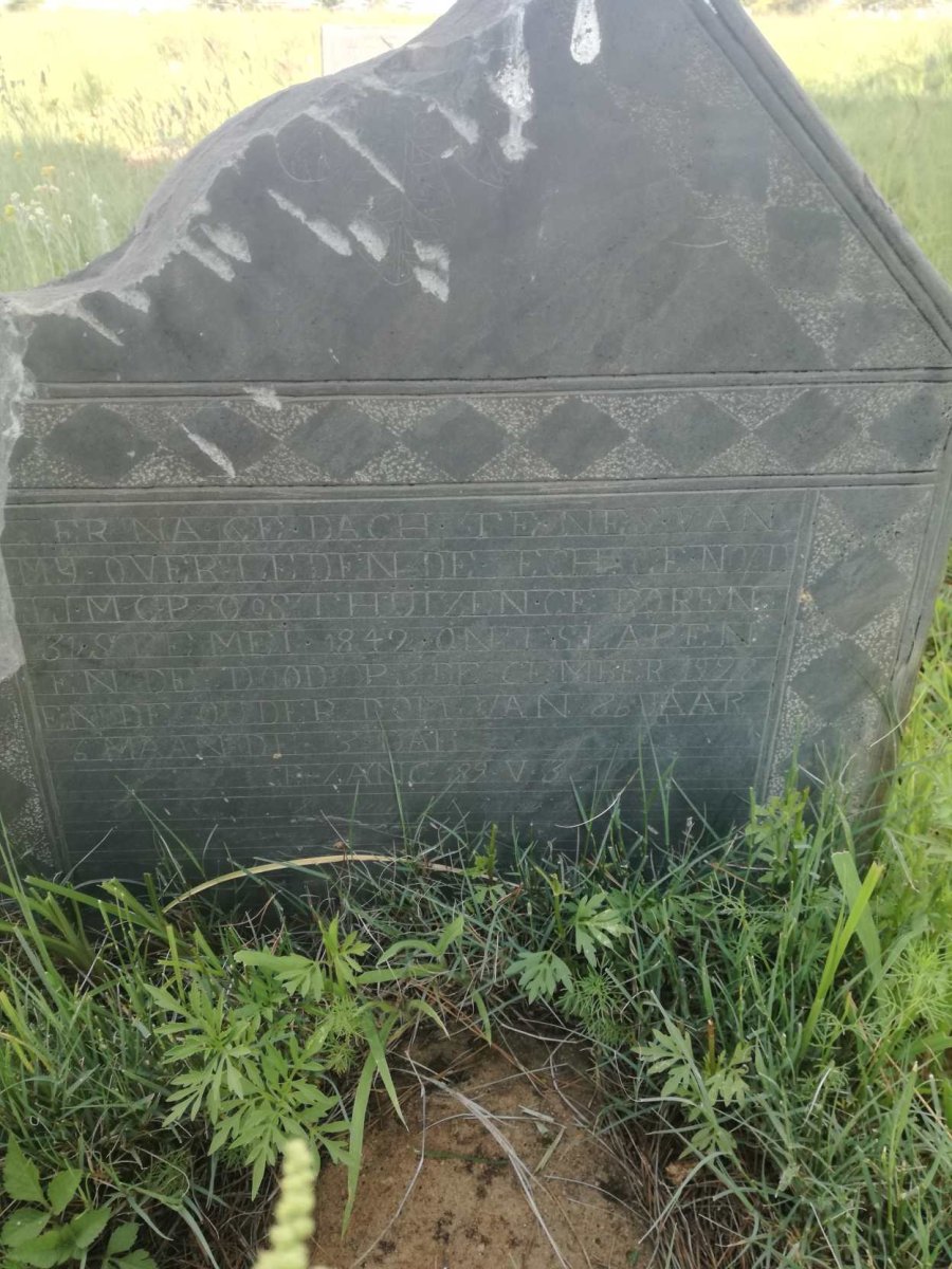 OOSTHUIZEN J.J.M.C.P. 1842-1928