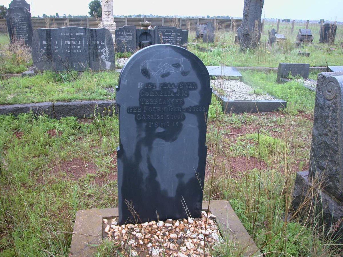 TERBLANCHE Cornelia J.M. nee FOURIE 1852-1909