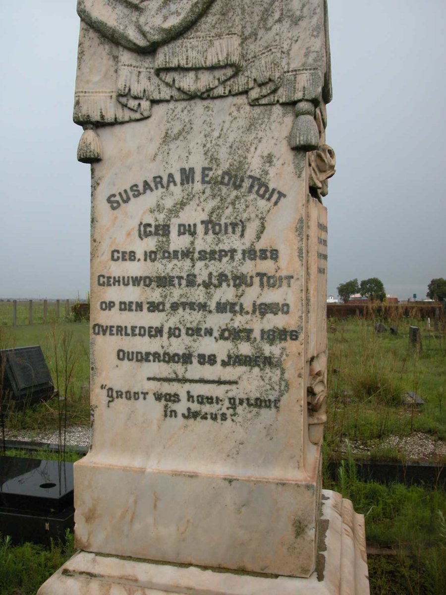 TOIT Susara Maria Elizabeth, du nee DU TOIT 1838-1896