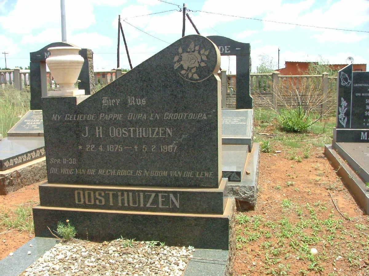 OOSTHUIZEN J.H. 1875-1967