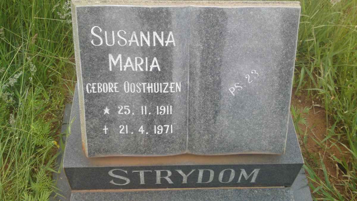 STRYDOM Susanna Maria nee OOSTHUIZEN 1911-1971