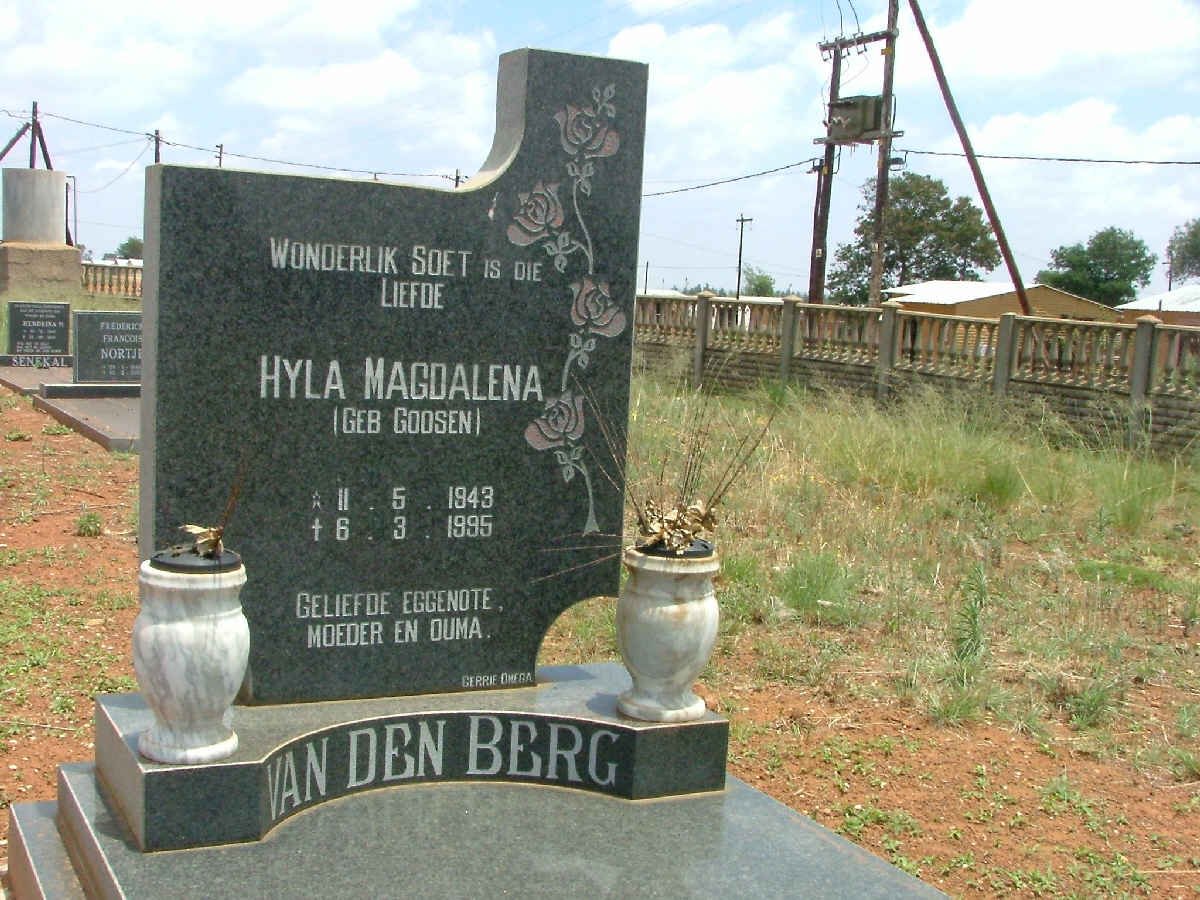 BERG Hyla Magdalena, van den nee GOOSEN 1943-1995