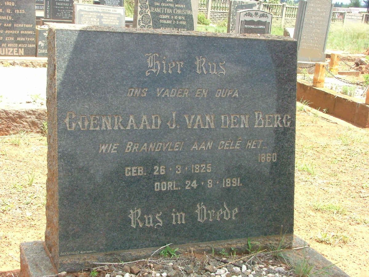 BERG Coenraad J., van den 1825-1891