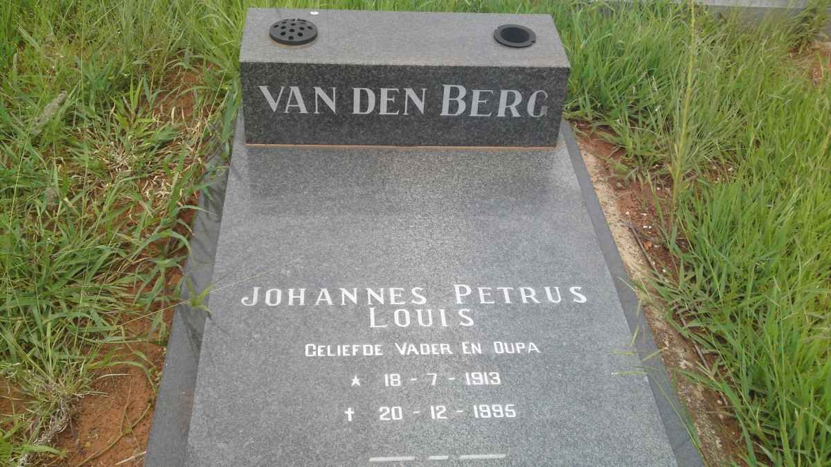 BERG Johannes Petrus Louis, van den 1913-1995