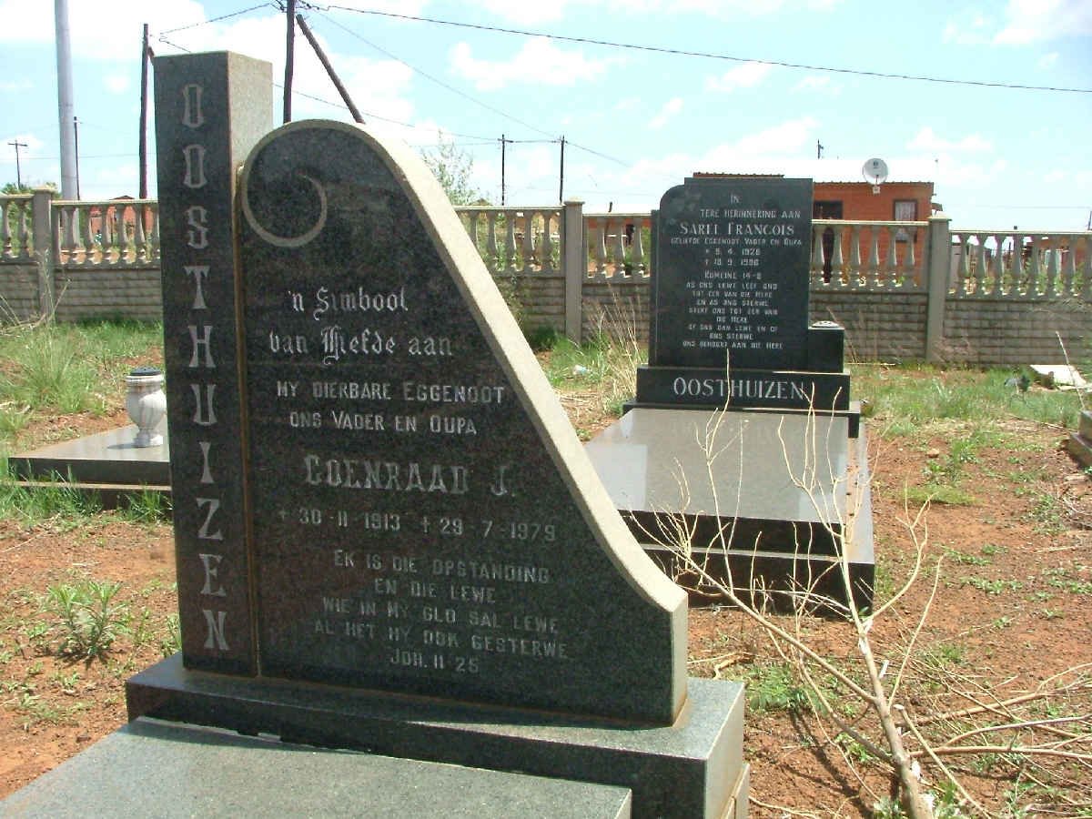 OOSTHUIZEN Coenraad J. 1913-1979