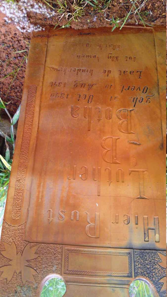 BOTHA Luther B. 1890-1896
