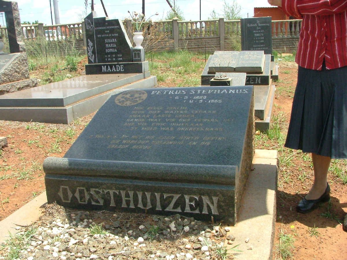 OOSTHUIZEN Petrus Stephanus 1885-1965