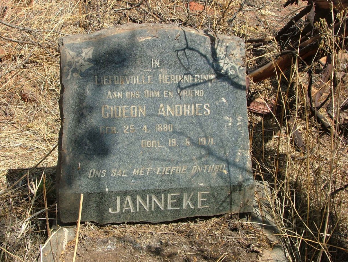 JANNEKE Gideon Andries 1880-1971