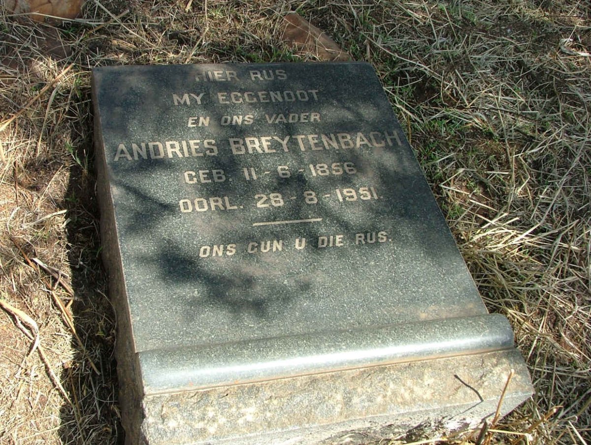 BREYTENBACH Andries 1856-1951