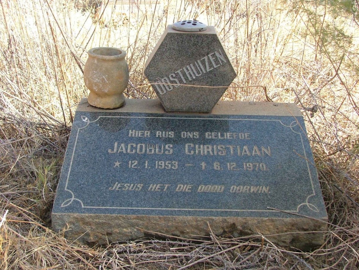 OOSTHUIZEN Jacobus Christiaan 1953-1970