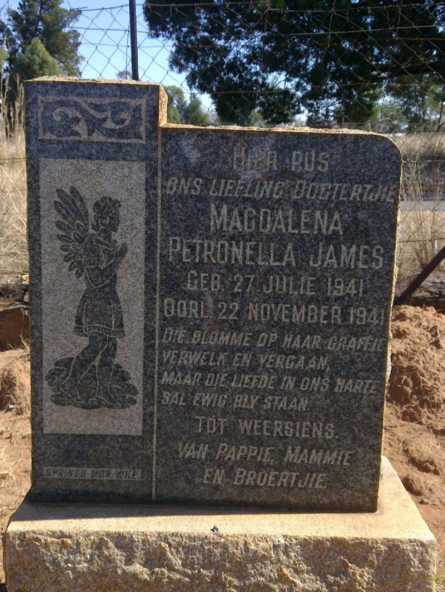 JAMES Magdalena Petronella 1941-1941