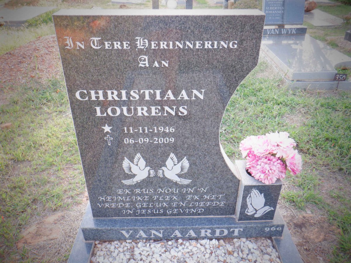 AARDT Christiaan Lourens, van 1946-2009