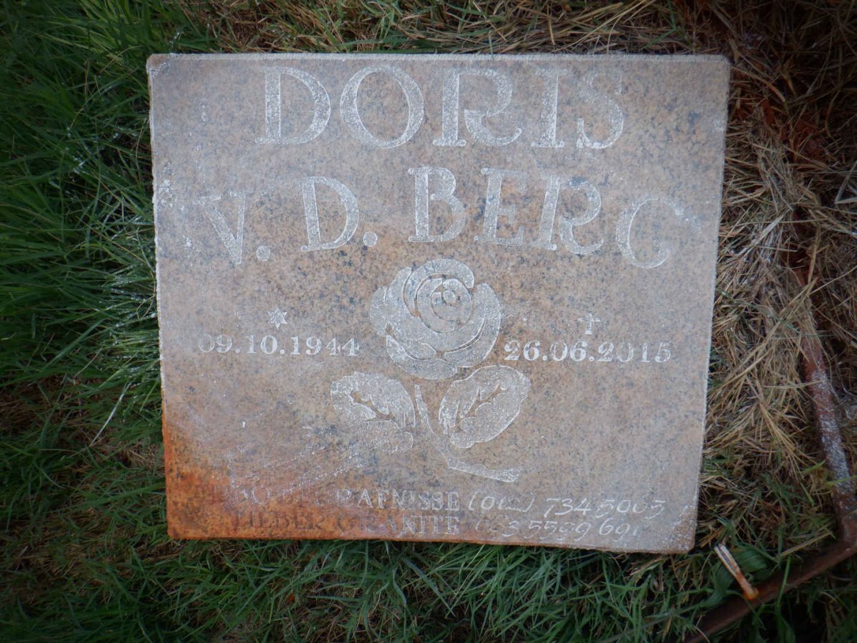 BERG Doris, v.d. 1944-2015