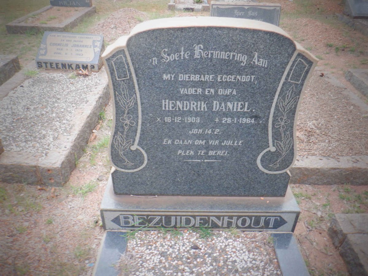 BEZUIDENHOUT Hendrik Daniel 1903-1964