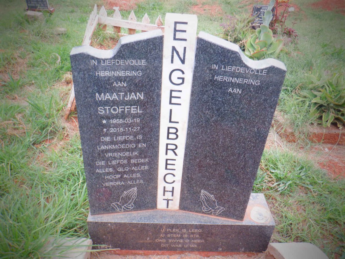 ENGELBRECHT Maatjan Stoffel 1958-2015