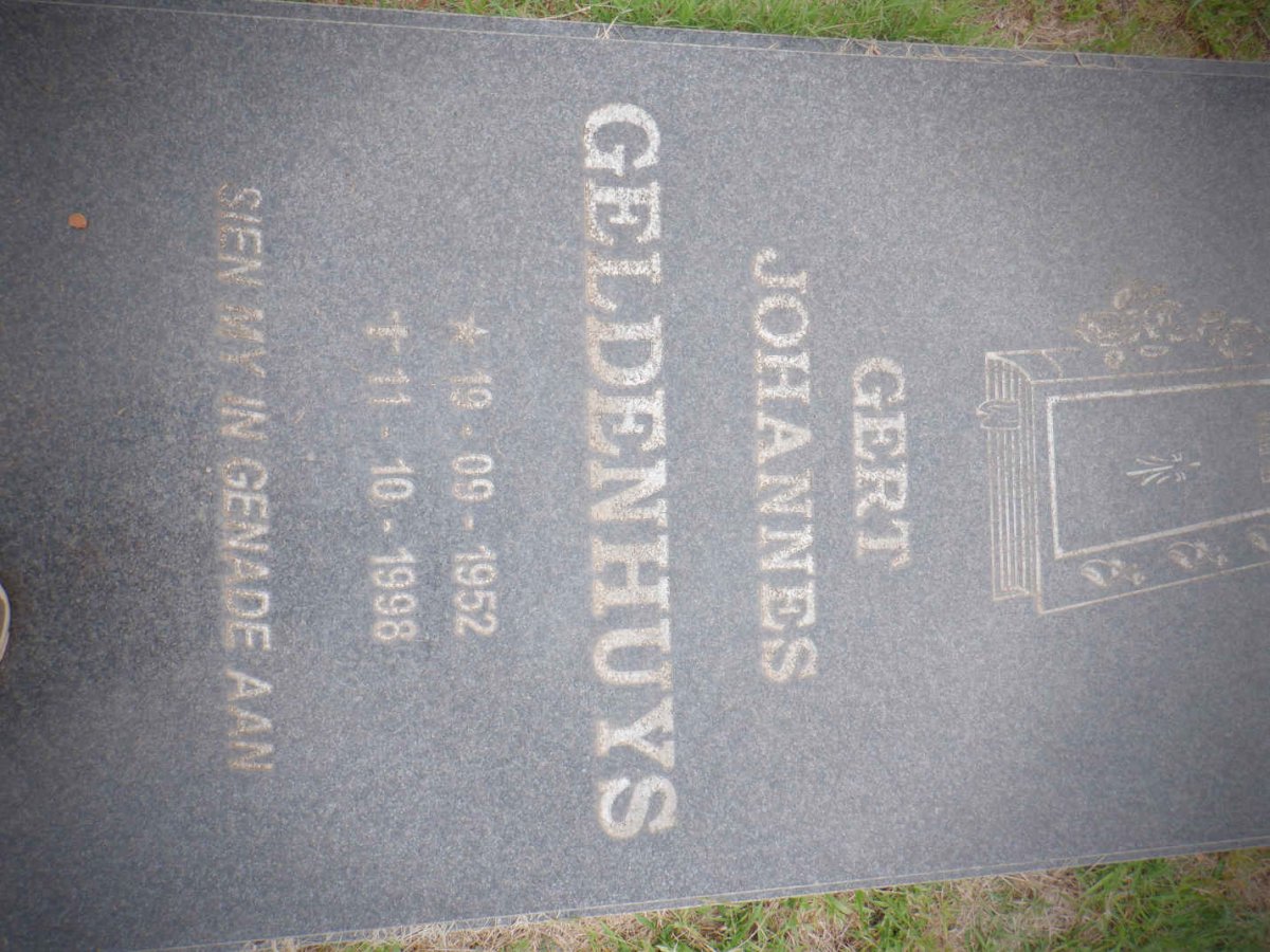 GELDENHUYS Gert Johannes 1952-1998