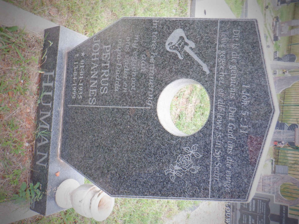 HUMAN Petrus Johannes 1935-1999