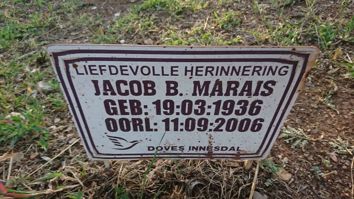 MARAIS Jacob B. 1936-2006