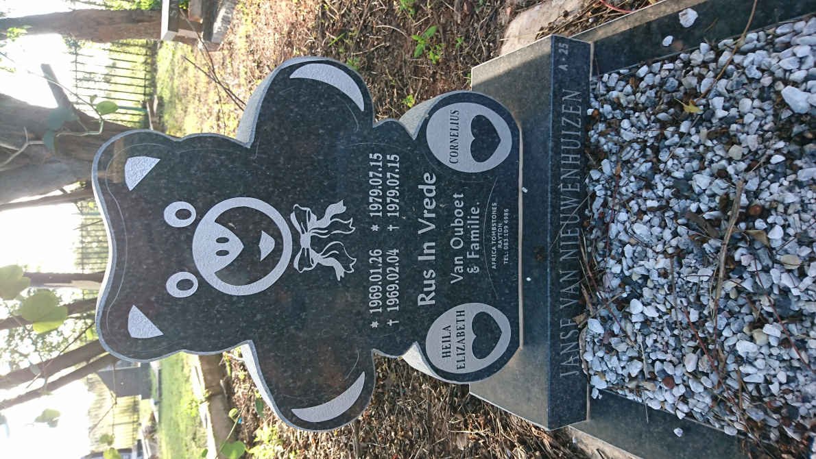 NIEUWENHUIZEN Heila Elizabeth, Janse van 1969-1969 :: JANSE VAN NIEUWENHUIZEN Cornelius 1979-1979