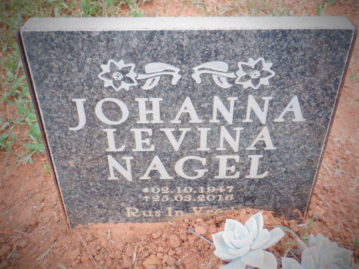 NAGEL Johanna Levina 1947-2016