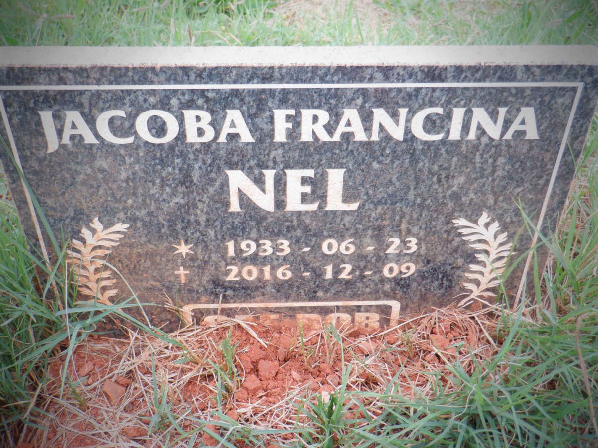 NEL Jacoba Francina 1933-2016