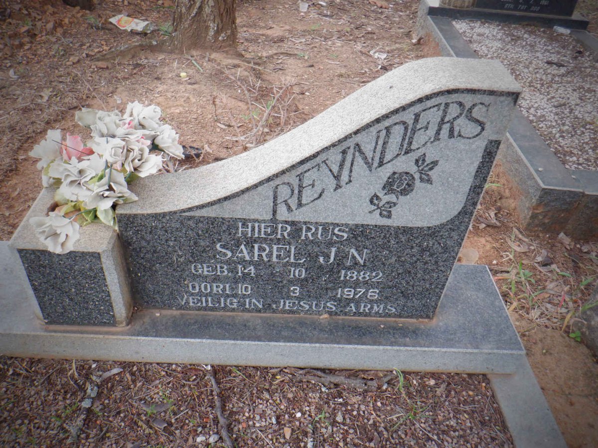 REYNDERS Sarel J.N. 1882-1976