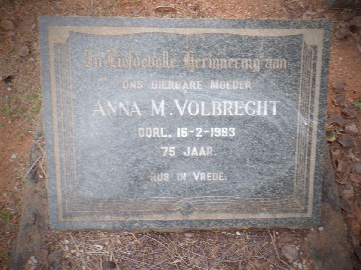 VOLBRECHT Anna M. -1963