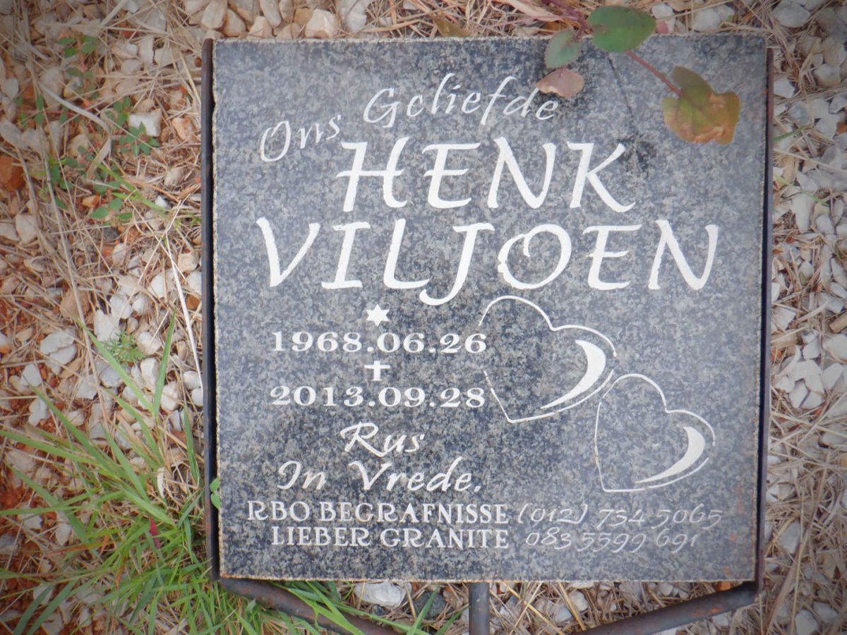 VILJOEN Henk 1968-2013