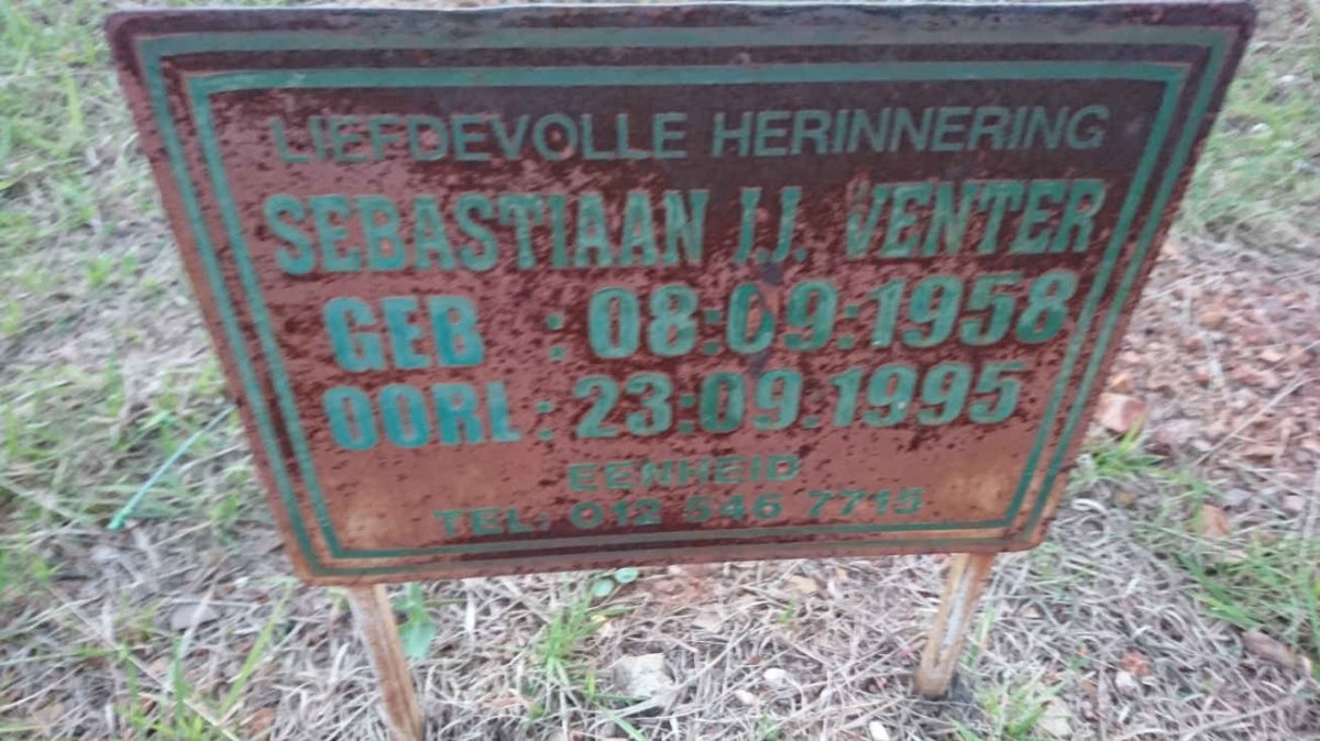 VENTER Sebastiaan I.J. 1958-1995