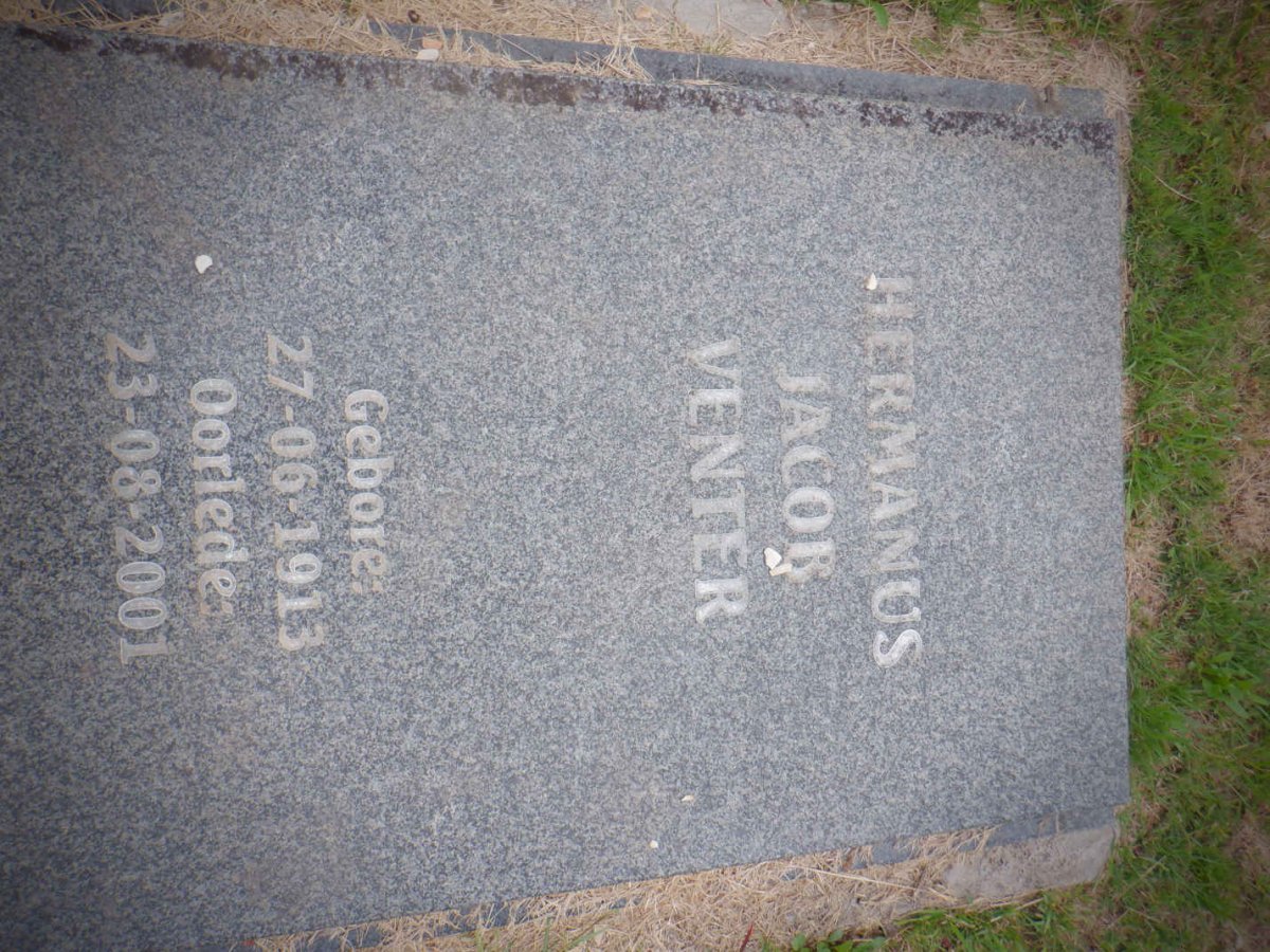 VENTER Hermanus Jacob 1913-2001