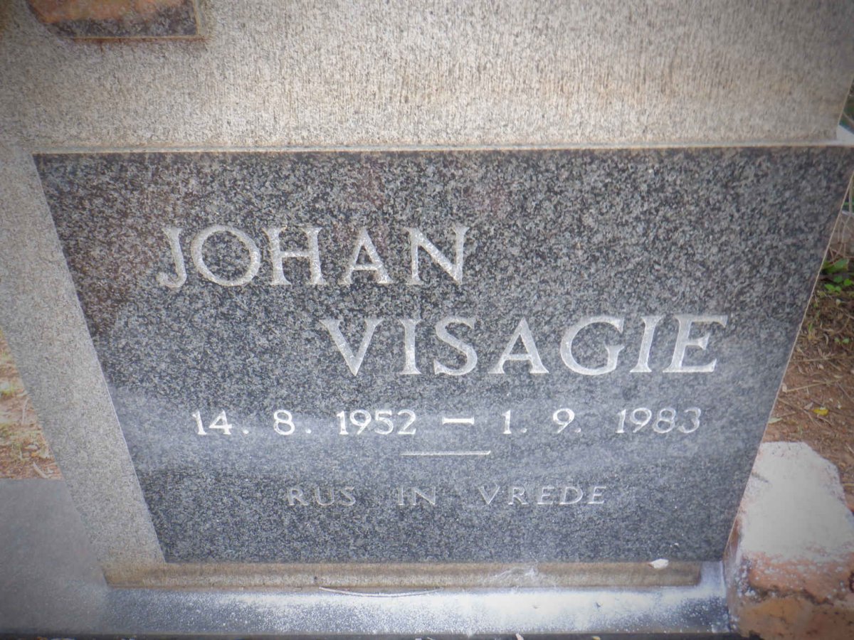 VISAGIE Johan 1952-1983