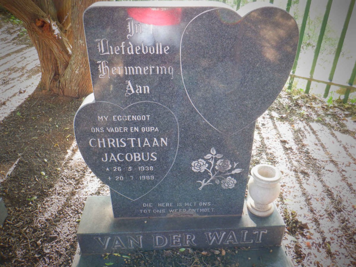 WALT Christiaan Jacobus, van der 1938-1989