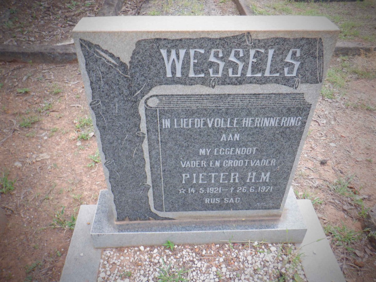 WESSELS Pieter H.M. 1921-1971