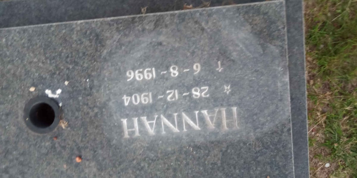 ? Hannah 1904-1996