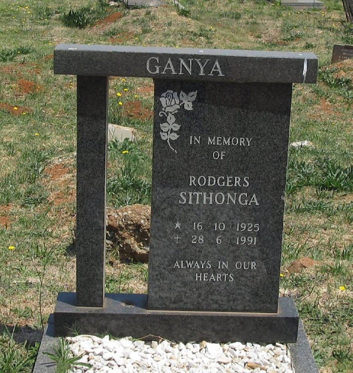 GANYA Rodgers Sithonga 1925-1991