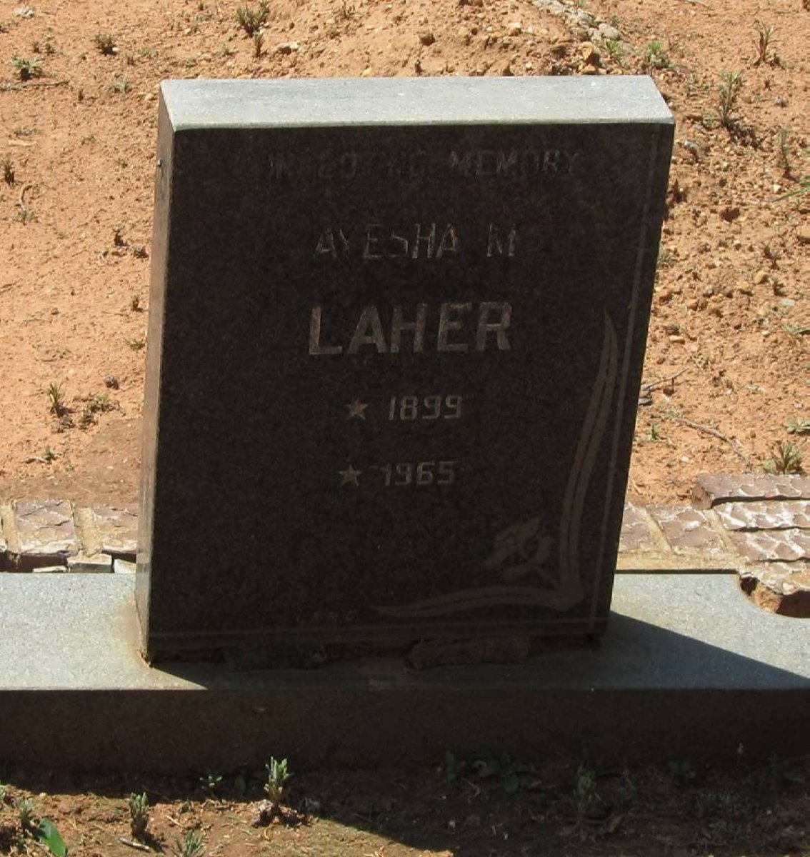 LAHER Ayesha M. 1899-1965