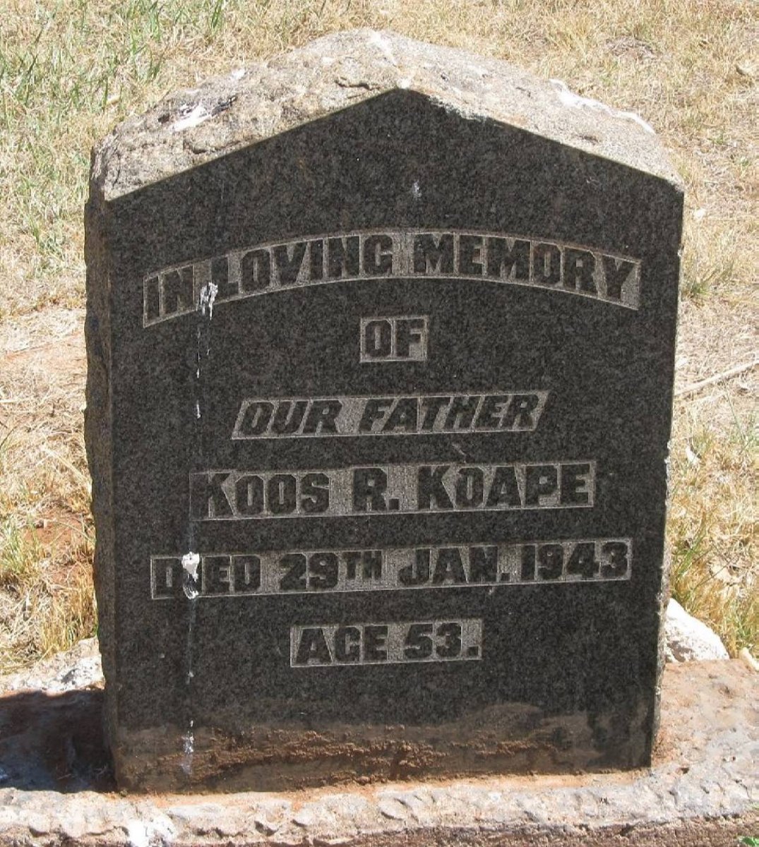 KOAPE Koos R. -1943