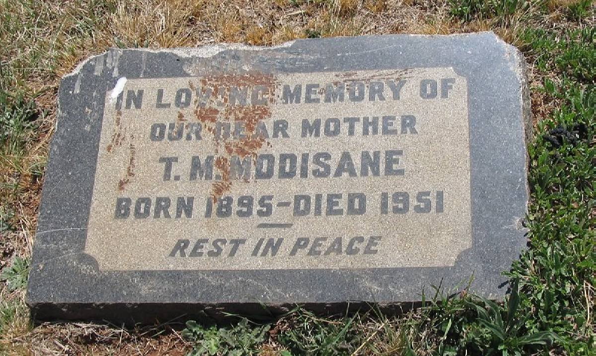 MODISANE T.M. 1895-1951