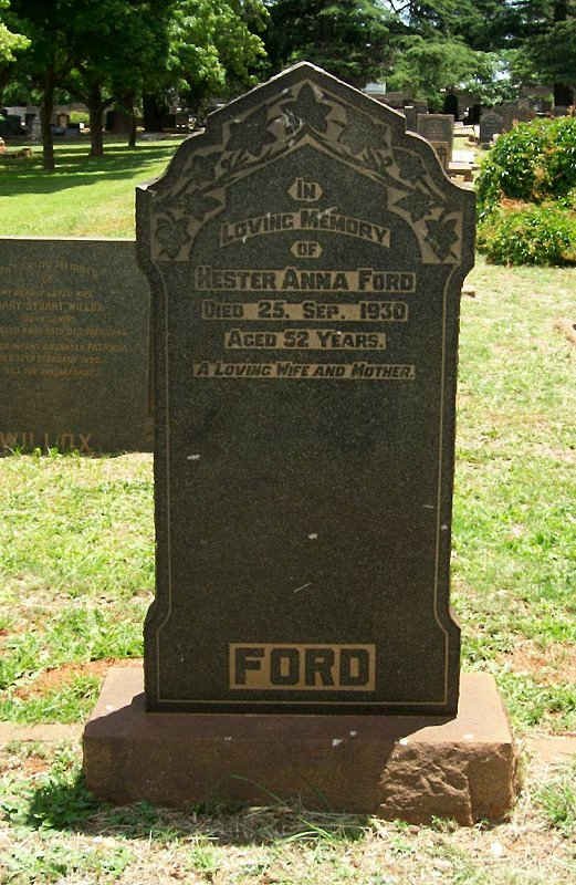 FORD Hester Anna -1930