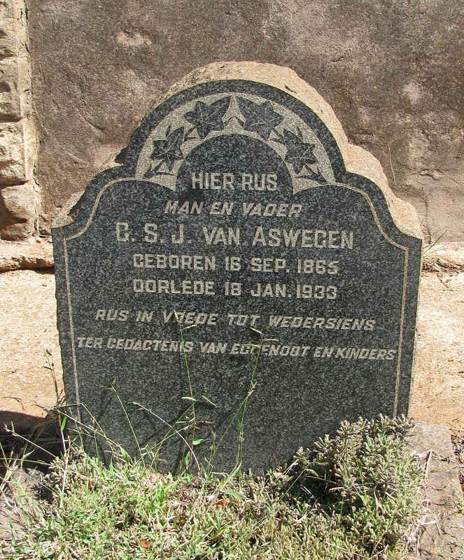 ASWEGEN G.S.J., van 1865-1933