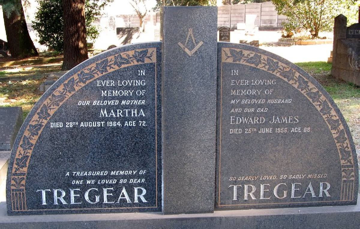 TREGEAR Edward James -1956 &amp; Martha -1964