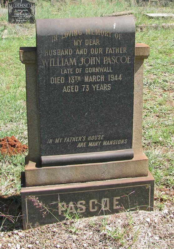 PASCOE William John -1944